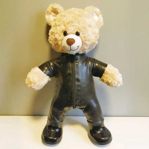 Suit & Booted bear with chest zip Suit & Booted bear with chest zip