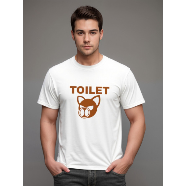 Toilet Pig Cotton T-shirt